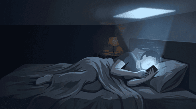 Doomscrolling as a Pre-Sleep Routine