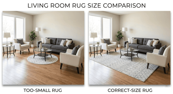The Rug That Is Too Small for the Space It Occupies