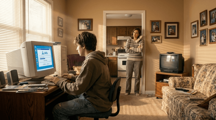 Waiting for Dial-Up Internet