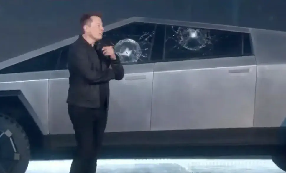 Tesla Cybertruck Armor Glass Demo — The Window That Didn't Hold