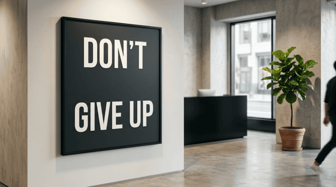 The DON'T GIVE UP Sign